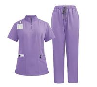 SDIUAKBV Uniforme Enfermera Bata de Laboratorio, Pantalones, Conjunto Uniforme médico quirúrgico, Ropa Trabajo Hospital, Traje for Mascotas, Enfermera para Mujeres(Color 7,M)
