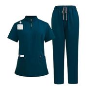SDIUAKBV Uniforme Enfermera Bata de Laboratorio, Pantalones, Conjunto Uniforme médico quirúrgico, Ropa Trabajo Hospital, Traje for Mascotas, Enfermera para Mujeres(Color 1,M)