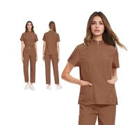 SDIUAKBV Uniforme Enfermera Conjunto de exfoliación for quirófano, Uniforme médico, Ropa Trabajo for Hospital Mascotas, Traje Enfermera for clínica Dental para Mujeres(Color 7,M)