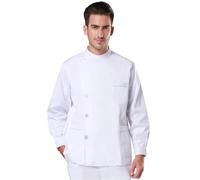 SDIUAKBV Uniforme Enfermera Conjunto de Uniformes médicos Tradicionales for Enfermera, Ropa Trabajo Dental for Hombres y Mujeres, Traje Exfoliante médico Popelina para Mujeres(Color 21,M)