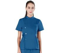 SDIUAKBV Uniforme Enfermera Conjunto de Uniformes médicos Tradicionales for Enfermera, Ropa Trabajo Dental for Hombres y Mujeres, Traje Exfoliante médico Popelina para Mujeres(Color 5,M)