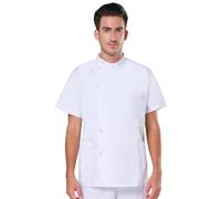 SDIUAKBV Uniforme Enfermera Conjunto de Uniformes médicos Tradicionales for Enfermera, Ropa Trabajo Dental for Hombres y Mujeres, Traje Exfoliante médico Popelina para Mujeres(Color 16,M)