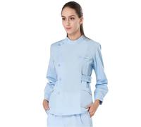SDIUAKBV Uniforme Enfermera Conjunto de Uniformes médicos Tradicionales for Enfermera, Ropa Trabajo Dental for Hombres y Mujeres, Traje Exfoliante médico Popelina para Mujeres(Color 14,S)