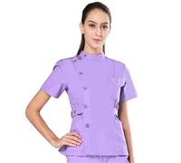 SDIUAKBV Uniforme Enfermera Conjunto de Uniformes médicos Tradicionales for Enfermera, Ropa Trabajo Dental for Hombres y Mujeres, Traje Exfoliante médico Popelina para Mujeres(Color 4,XXL)