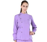 SDIUAKBV Uniforme Enfermera Conjunto de Uniformes médicos Tradicionales for Enfermera, Ropa Trabajo Dental for Hombres y Mujeres, Traje Exfoliante médico Popelina para Mujeres(Color 12,L)