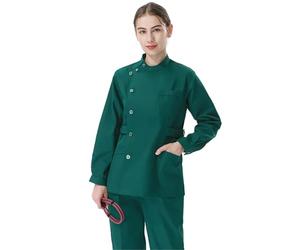 SDIUAKBV Uniforme Enfermera Conjunto de Uniformes médicos Tradicionales for Enfermera, Ropa Trabajo Dental for Hombres y Mujeres, Traje Exfoliante médico Popelina para Mujeres(Color 9,XXL)