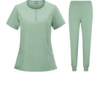 SDIUAKBV Uniforme Enfermera Uniforme médico elástico, Conjunto de exfoliación quirúrgica Hospital, Tops, Pantalones, Ropa Trabajo enfermería, médicos para Mujeres(Color 7,M)
