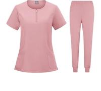 SDIUAKBV Uniforme Enfermera Uniforme médico elástico, Conjunto de exfoliación quirúrgica Hospital, Tops, Pantalones, Ropa Trabajo enfermería, médicos para Mujeres(Color 12,XXL)
