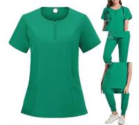 SDIUAKBV Uniforme Enfermera Uniforme médico elástico, Conjunto de exfoliación quirúrgica Hospital, Tops, Pantalones, Ropa Trabajo enfermería, médicos para Mujeres(Color 2,M)