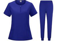 SDIUAKBV Uniforme Enfermera Uniforme médico elástico, Conjunto de exfoliación quirúrgica Hospital, Tops, Pantalones, Ropa Trabajo enfermería, médicos para Mujeres(Color 1,L)