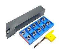 SDJCR1212H11 SDJCR1616H11 SDJCR2020K11 SDJCR2525M11 CNC portaherramientas de torneado exterior 10 Uds DCMT11T304 DCMT11T308 HP PR1125 herramientas Herramienta de Torno(SDJCR25mm and 08 HP)