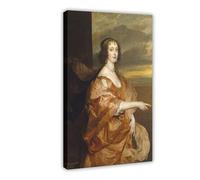 SDKAHKZO Anne Boteler-Anthony Van Dyck - Lienzo moderno para pared, impresiones artísticas, pinturas para sala de estar, dormitorio, decoración de 60 x 90 cm