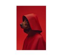 SDKAHKZO Elegante patrón de perro misterioso, arte de pared para guardería, póster divertido en lienzo, moderno, impresiones artísticas para pared, pinturas para sala de estar, dormitorio, decoración