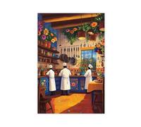 SDKAHKZO Henri Matisse Chef in Motion A Study in Color - Lienzo decorativo para pared, pósteres para decoración de pared, hogar, bar, restaurante, garaje, cafetería, logotipo, regalo, 60 x 90 cm