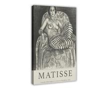 SDKAHKZO Henri Matisse - Lienzo decorativo para pared, diseño de Grande Odalisque A La Culotte Bayadere, póster e impresiones estéticas para habitación, dormitorio, oficina, 30 x 45 cm