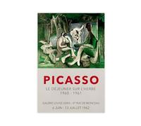SDKAHKZO Lienzo moderno de Pablo Picasso Vintage Paris Louise Leiris 1960-1961, impresiones artísticas para pared, sala de estar, dormitorio, decoración de 12 x 18 pulgadas