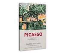 SDKAHKZO Pablo Picasso Vintage Paris Louise Leiris 1959-1961 - Lienzo decorativo para pared, pósteres e impresiones estéticas para habitación, dormitorio, oficina, decoración de 12 x 18 pulgadas