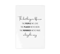 SDKAHKZO Póster decorativo de pared con texto en inglés "The Best Things in Life" (50 x 75 cm)