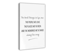 SDKAHKZO Póster impreso de The Best Things in Life, con citas familiares, lienzo moderno, impresiones artísticas para pared, pinturas para sala de estar, dormitorio, decoración de 40 x 60 cm