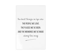 SDKAHKZO Póster imprimible de The Best Things in Life, Family Quotes en lienzo, decoración de pared, pósteres para hogar, bar, restaurante, garaje, cafetería, logotipo, regalo, 30 x 45 cm