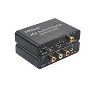 SDKDZKG Transductor DAC HDMI ARC, extractor de audio HDMI/SPDIF óptico Toslink a RCA 3.5 mm Jack L/R, adaptador de audio para amplificador HDTV