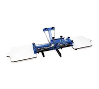 SDKEHUI Máquina de Serigrafía 4 Colores 2 Estación 45x55cm Fácil de Usar y Completa