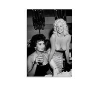 SDKLGNOPQB Póster decorativo con diseño de estrella de cine Sophia Loren y Jane Mansfield, lienzo decorativo para pared e impresión artística moderna para dormitorio, 20 x 30 pulgadas (50 x 75 cm)
