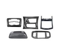 SDLDCVXZ Juego de 5 Pegatinas Decorativas for decoración Interior de Coche, Control Central, Panel de Cambio de Marchas e Interruptor de Aire Acondicionado, compatibles con Dodge Charger 2015-2023.