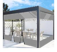 SDLLG Cortinas de Invierno para Exteriores, Resistentes a la Intemperie, Personalizables, 0,5 mm, para jardín, balcón, Exterior, Garaje, cenador, terraza, Cubierta de 3 x 3 m (Alto x Largo)