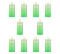 Sdlnklm 10 Piezas Bolsa para Líquidos Maletín de Envase Portátil de Viaje para Cremas Jabón Facial Corporal 90ml Diseño Compacto Material PET Adecua, Verde