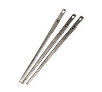 Sdlnklm 3 Piezas Agujas para Cuero Agujas de Coser Manual Kit Agujas Ojo Grande Agujas Resistente con Cola con Barbilla para Trenzar Orillas Metal Uso en, Un hoyo