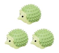 Sdlnklm 3 Piezas Juguete Bola para Gatos Bola Gatera con Catnip Rascador para Gatos Autolimpiador de Erizo Fabricado en Caucho PP Apto para Gatos de Interior, Verde