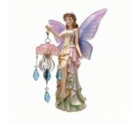 Sdlnklm Aplique de Pared Hada Lámpara Mural Decoración Iluminación Luz con Farol Pantalla Decorada Colgantes Estilo Cristal Figura Femenina Translucente, Rosa