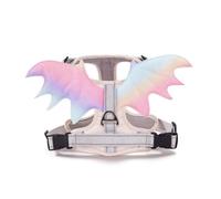 Sdlnklm Arnes para Perro Ajustable con Plumas Pechera de Pecho Antiescape Hebilla de Cierre Rápido Malla Aireada Poliéster Flexible con Adecuado para Paseos, Array, Beige, M