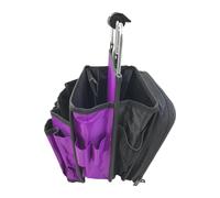 Sdlnklm Bolso de Peluquero Organizador Estuche para Herramientas de Barbería Maletín Multifuncional de Viaje Resistente en Poliéster Impermeable Adecuado para, Negro Morado