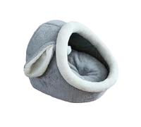 Sdlnklm Cama Cueva para Gatos, Camas para Mascotas, Tiendas de Campaña con Juguetes Interactivos de Pelota, Nido, Caseta Antideslizante para Perros, Muebles P, Conejito Gris, l