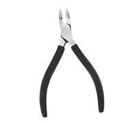 Sdlnklm Cortacutículas Profesional Herramienta Recortadora de Cutículas para Piel Muerta Y Uñas Débiles Pinza Silicona Antideslizante Acero Inoxidabl, negro