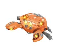 Sdlnklm Electric Crabs Juguete Interactivo para Bebés con Luces y Música Promueve el Desarrollo y Habilidades Motoras Material Seguro PP Adecuado, Naranja
