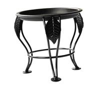 Sdlnklm Elegante Soporte Redondo de Metal para Exhibir Plantas, Estante para Macetas, Macetero, Estante de Almacenamiento, Soporte para Plantas para Su Jardín , NEGRO