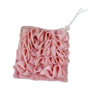 Sdlnklm Esponja de Baño Esponja Exfoliante Bola de Ducha Limpiadora Soporte para Jabón Material PE Uso Diario 17cmx17cm Adecuada para Adultos Niños Baño Hogar, Rosa