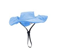 Sdlnklm Gorro de Verano para Perros con Orificios para Las Orejas, Ideal para Perros Pequeños Y Medianos. Sombrero de Sol para Cachorros. Bonito Cubo para Mas, L