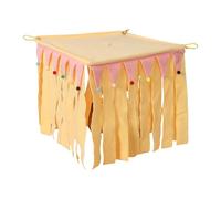 Sdlnklm Jaula para Mascotas, Escondite Esquinero, Nido para Mascotas, Entrenamiento, Decoración de Hábitat, Escondite para Animales Pequeños, Casa para Hámste, Amarillo, M