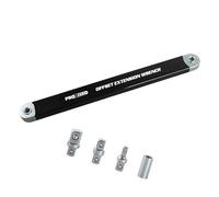 Sdlnklm Llave de Extensión Universal Multifuncional de Acero de 15 Pulgadas con Trinquete Y Herramienta para Vasos, Negro