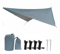 Sdlnklm Lona para Protección Solar Campamento Manta Impermeable Tela de Poliéster Ligera Transportable Adecuada para Picnic Excursiones Montaña, Gris