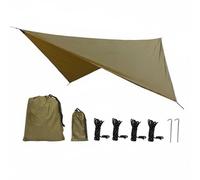 Sdlnklm Lona para Protección Solar Campamento Manta Impermeable Tela de Poliéster Ligera Transportable Adecuada para Picnic Excursiones Montaña, Camello