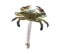 Sdlnklm Medidor de Temperatura del Agua, Flotante para Piscina, Fácil de Leer, Portátil, para Acuario, Piscina Infantil, Baño de Hielo, Ducha, Esta, Cangrejo 20x16.5cm