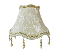 Sdlnklm Pantalla de Tela para Lámpara de Mesa Techo Pie Y Colgante Cubierta con Borlas Decorativas de Inspiración Europea Tejido Suave Adecuada para Sala Come