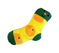 Sdlnklm Peluche de Cachorro, Juguete Chirriante, para Jugar Al Escondite, Juguete Interactivo para Masticar, Divertido para Rellenar, Entretenimiento para Mas, Naranja