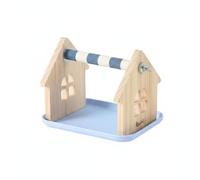 Sdlnklm Percha para Loros Soporte Entrenamiento Superficie Antideslizante Estructura Estable Bandeja Extraíble Apto para Entrenamiento y Hogar, S, Casa