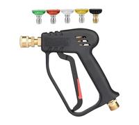 Sdlnklm Pistola de Limpieza de Alta Presión con Conexión Rápida, Potente Pulverizadora, Diseño Multifuncional, Larga Vida útil, Piezas Reemplazables, Lavadora Arma boquillas